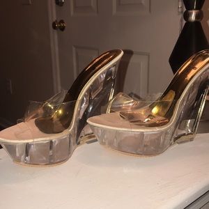 Clear heels
